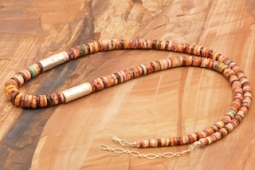 Day 15 Deal - 24" Long Santo Domingo Indian Spiny Oyster Shell Heishi Necklace